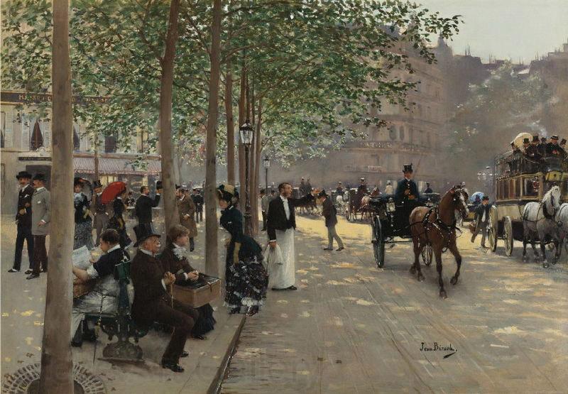 Jean Beraud Avenue Parisienne France oil painting art